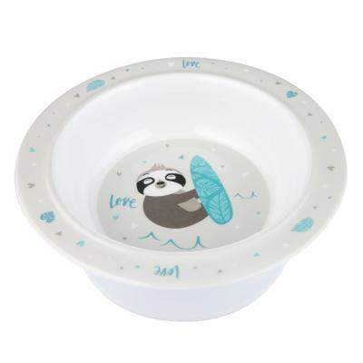 Canpol babies Exotic Animals Melamine Bowl With Suction Ring Grey Veselă pentru copii 270 ml