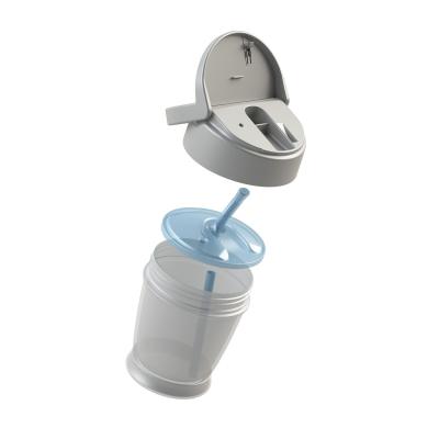 LOVI Salt&amp;Pepper Cup With Straw Căni pentru copii 350 ml