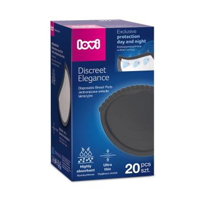 LOVI Discreet Elegance Disposable Breast Pads Black Inserții pentru sutien pentru femei Set