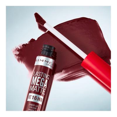 Rimmel London Lasting Mega Matte Liquid Lip Colour Ruj de buze pentru femei 7,4 ml Nuanţă Plum This Show