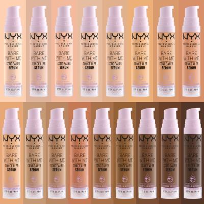 NYX Professional Makeup Bare With Me Serum Concealer Anticearcăn pentru femei 9,6 ml Nuanţă 5.5 Medium Golden