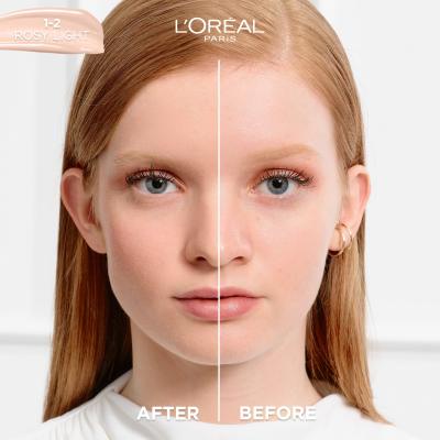 L&#039;Oréal Paris True Match Nude Plumping Tinted Serum Fond de ten pentru femei 30 ml Nuanţă 1-2 Rosy Light