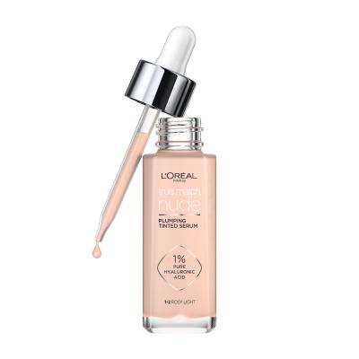 L&#039;Oréal Paris True Match Nude Plumping Tinted Serum Fond de ten pentru femei 30 ml Nuanţă 1-2 Rosy Light