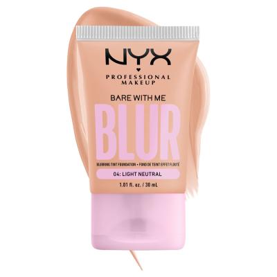 NYX Professional Makeup Bare With Me Blur Tint Foundation Fond de ten pentru femei 30 ml Nuanţă 04 Light Neutral