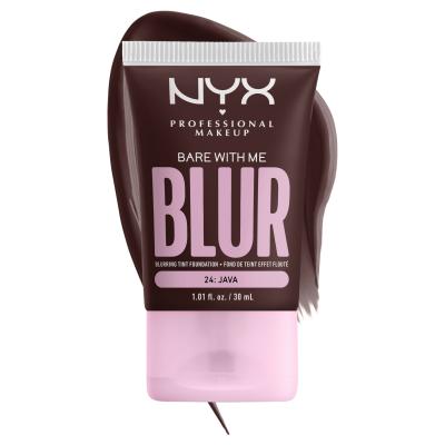 NYX Professional Makeup Bare With Me Blur Tint Foundation Fond de ten pentru femei 30 ml Nuanţă 24 Java