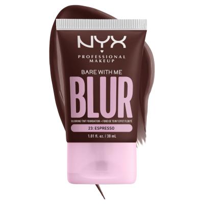 NYX Professional Makeup Bare With Me Blur Tint Foundation Fond de ten pentru femei 30 ml Nuanţă 23 Espresso