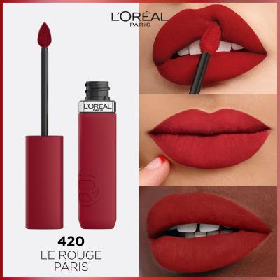 L&#039;Oréal Paris Infaillible Matte Resistance Lipstick Ruj de buze pentru femei 5 ml Nuanţă 420 Le Rouge Paris