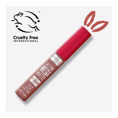 Rimmel London Lasting Mega Matte Liquid Lip Colour Ruj de buze pentru femei 7,4 ml Nuanţă Strapless