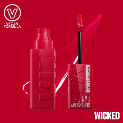 Maybelline Superstay Vinyl Ink Liquid Ruj de buze pentru femei 4,2 ml Nuanţă 50 Wicked