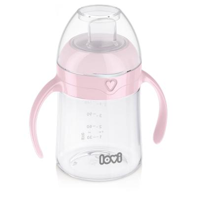 LOVI First Cup With Spout Pink 6m+ Căni pentru copii 150 ml