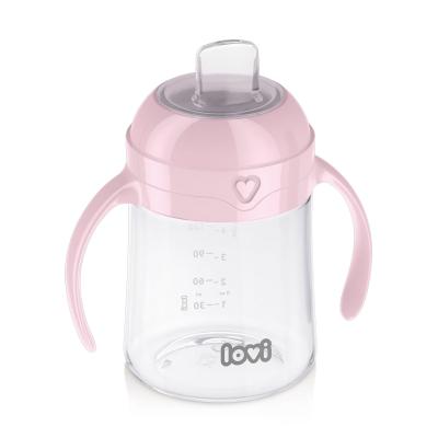 LOVI First Cup With Spout Pink 6m+ Căni pentru copii 150 ml