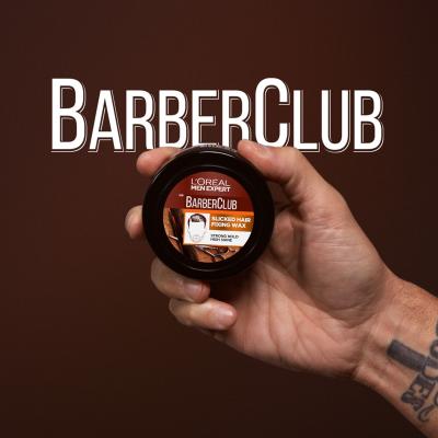 L&#039;Oréal Paris Men Expert Barber Club Slick Fixing Pomade Gel de păr pentru bărbați 75 ml