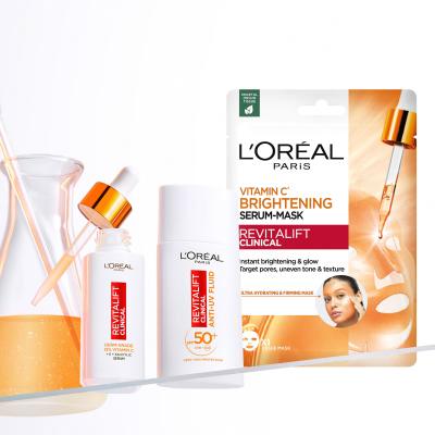 L&#039;Oréal Paris Revitalift Clinical Vitamin C Brightening Serum-Mask Mască de față 26 g