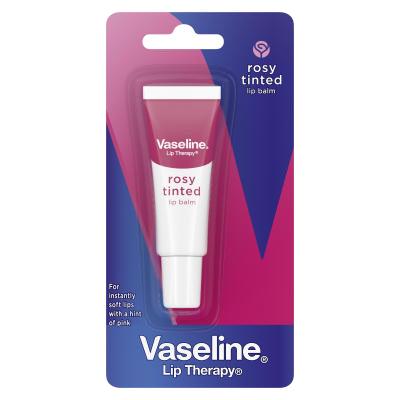 Vaseline Lip Therapy Rosy Tinted Lip Balm Tube Balsam de buze pentru femei 10 g