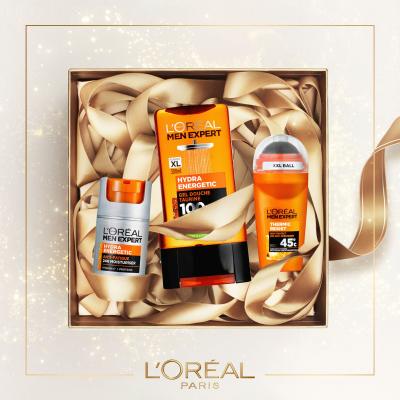 L&#039;Oréal Paris Men Expert Hydra Energetic Set cadou cremă hidratantă de zi Men Expert Hydra Energetic 50 ml + gel de duș Men Expert Hydra Energetic 300 ml + antiperspirant Men Expert Thermic Resist 50 ml