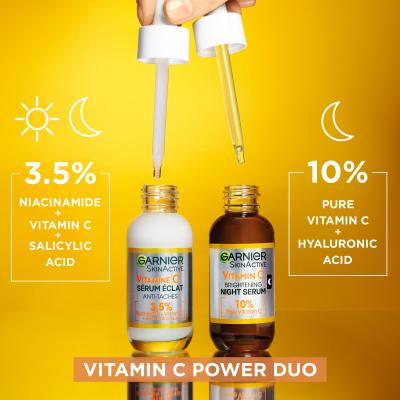 Garnier Skin Naturals Vitamin C Set cadou Ser de zi pentru fata Skin Naturals Vitamin C Brightening Super Serum 30 ml + ser de noapte pentru fata Skin Naturals Vitamin C Brightening Night Serum 30 ml