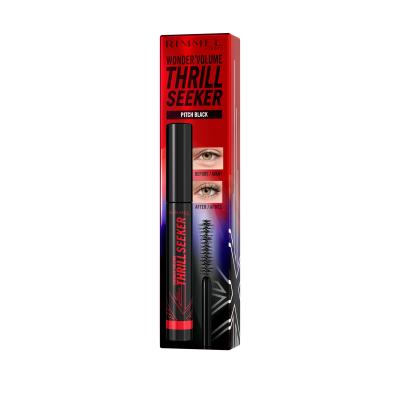 Rimmel London Thrill Seeker Mascara pentru femei 8 ml Nuanţă Pitch Black