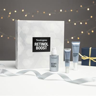 Neutrogena Retinol Boost Set cadou Crema de noapte Retinol Boost Night Cream 50 ml + ser facial de zi Retinol Boost Serum 30 ml + crema de ochi Retinol Boost Eye Cream 15 ml