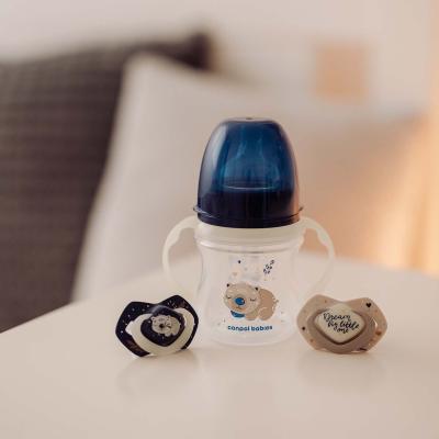 Canpol babies Sleepy Koala Easy Start Anti-Colic Bottle Blue 3m+ Biberoane pentru copii 240 ml