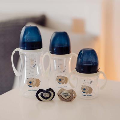 Canpol babies Sleepy Koala Easy Start Anti-Colic Bottle Blue 3m+ Biberoane pentru copii 240 ml