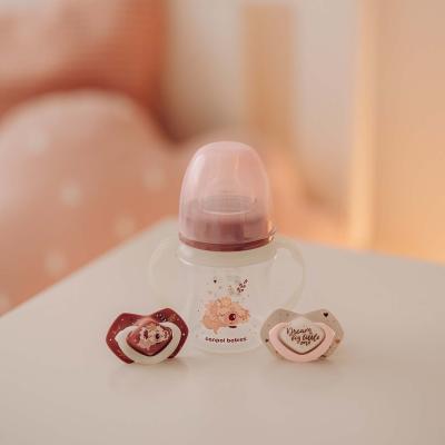 Canpol babies Sleepy Koala Easy Start Anti-Colic Bottle Pink 12m+ Biberoane pentru copii 300 ml