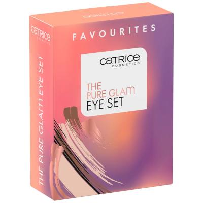 Catrice The Pure Glam Eye Set Set cadou Paleta farduri de pleoape Pure Nude 9 g + mascara Glam &amp; Doll Volume 10 ml 010 + Calligraph Pro Precise 24H Matt Liner Waterproof 1,2 ml 010 Black Intense