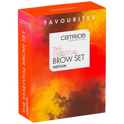 Catrice The Essential Brow Set Set cadou Creion de sprancene Eye Brow Stylist 1,6 g 030 Brow-N-Eyed Peas + pudra pentru sprancene Brow Powder Waterproof 4 g 020 Ash Brown + gel pentru sprancene Super Glue Brow Styling Gel 4 ml 010 Ultra Hold