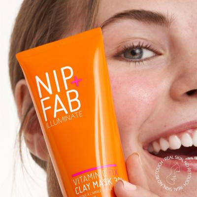 NIP+FAB Illuminate Vitamin C Fix Clay Mask 3% Mască de față pentru femei 75 ml