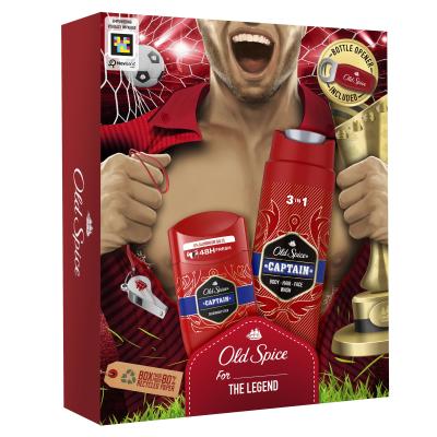 Old Spice Captain Set cadou Deostick 50 ml + gel de duș 3în1 250 ml + desfăcător de sticle