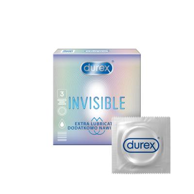 Durex Invisible Extra Lubricated Prezervative pentru bărbați Sada