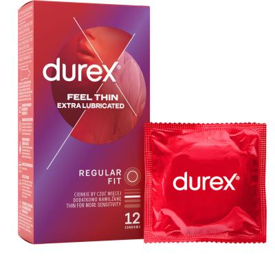 Durex Feel Thin Extra Lubricated Prezervative pentru bărbați Set