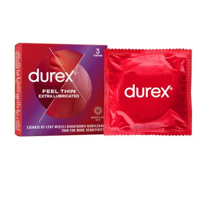 Durex Feel Thin Extra Lubricated Prezervative pentru bărbați Set