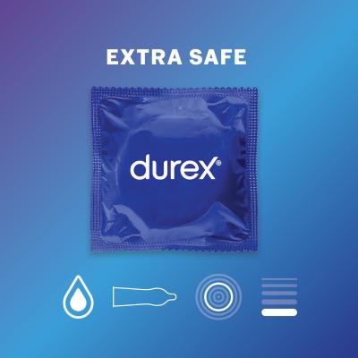 Durex Extra Safe Thicker Prezervative pentru bărbați Set