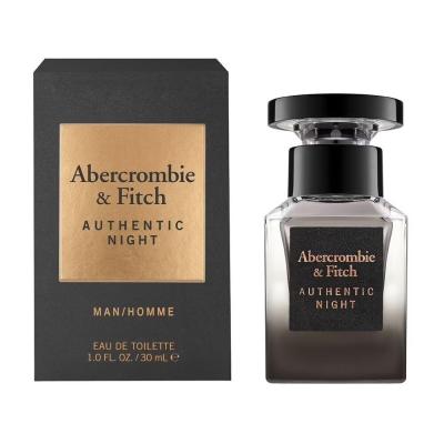 Abercrombie &amp; Fitch Authentic Night Apă de toaletă pentru bărbați 30 ml