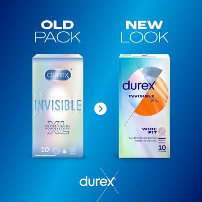 Durex Invisible XL Prezervative pentru bărbați Set