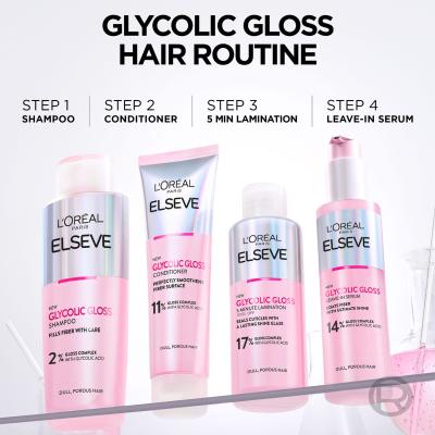 L&#039;Oréal Paris Elseve Glycolic Gloss Conditioner Balsam de păr pentru femei 150 ml