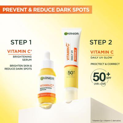 Garnier Skin Naturals Vitamin C Daily UV Invisible SPF50+ Cremă de zi pentru femei 40 ml