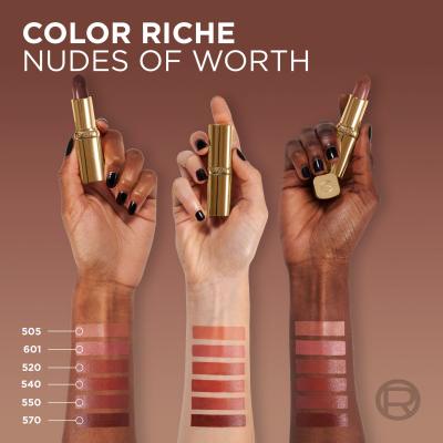 L&#039;Oréal Paris Color Riche Free the Nudes Ruj de buze pentru femei 4,7 g Nuanţă 520 Nu Defiant