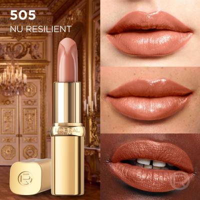 L&#039;Oréal Paris Color Riche Free the Nudes Ruj de buze pentru femei 4,7 g Nuanţă 505 Nu Resilient