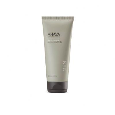 AHAVA Men Time To Energize Set cadou Crema hidratantă Age Control Moisturizing Cream 50 ml + gel de duș Mineral Shower Gel 100 ml + cremă de mâini Mineral Hand Cream 100 ml + geantă cosmetică