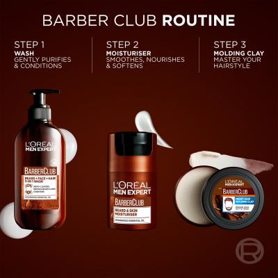 L&#039;Oréal Paris Men Expert Barber Club Beard &amp; Skin Moisturiser Balsam pentru barbă pentru bărbați 50 ml