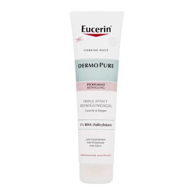 Eucerin DermoPure Triple Effect Cleansing Gel Gel demachiant pentru femei 150 ml