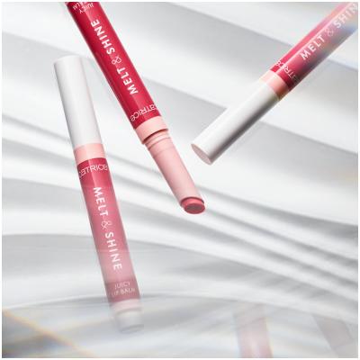 Catrice Melt &amp; Shine Juicy Lip Balm Balsam de buze pentru femei 1,3 g Nuanţă 020 Beach Blossom