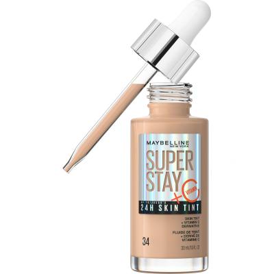 Maybelline Superstay 24H Skin Tint + Vitamin C Fond de ten pentru femei 30 ml Nuanţă 34