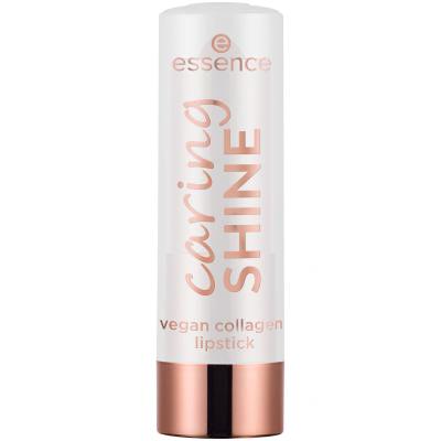 Essence Caring Shine Vegan Collagen Lipstick Ruj de buze pentru femei 3,5 g Nuanţă 207 My Passion