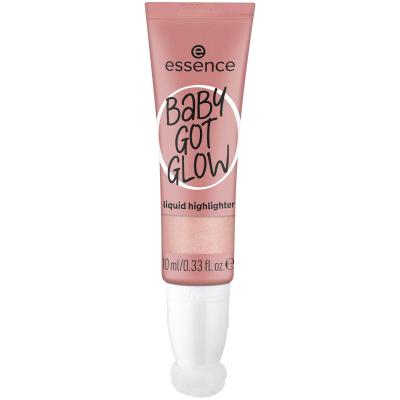 Essence Baby Got Glow Liquid Highlighter Iluminator pentru femei 10 ml Nuanţă 20 Rose And Shine