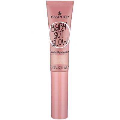 Essence Baby Got Glow Liquid Highlighter Iluminator pentru femei 10 ml Nuanţă 20 Rose And Shine