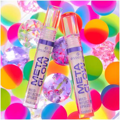 Essence Meta Glow Multi-Reflective Luciu de buze pentru femei 3 ml Nuanţă 01 Cyber Space