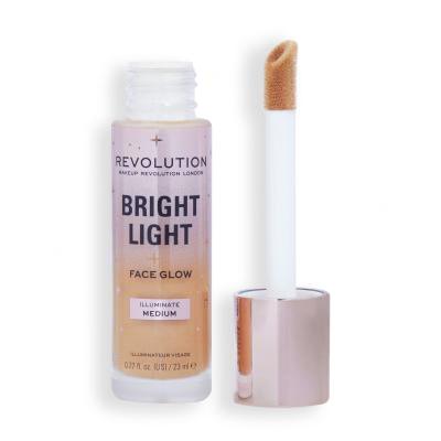 Makeup Revolution London Bright Light Face Glow Fond de ten pentru femei 23 ml Nuanţă Illuminate Medium