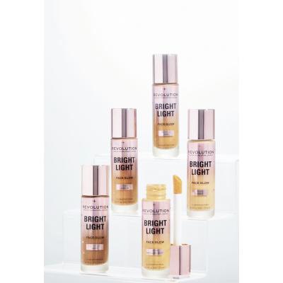 Makeup Revolution London Bright Light Face Glow Fond de ten pentru femei 23 ml Nuanţă Illuminate Medium